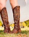 Knee High Boots Mid Med Gladiator Vintage Boots