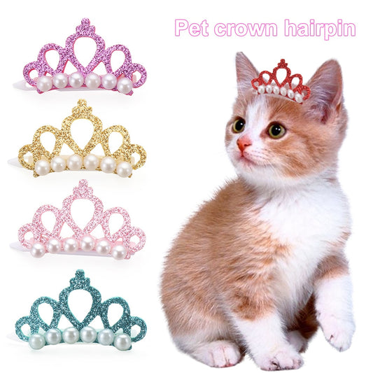 Faux Pearl Crown Headdress