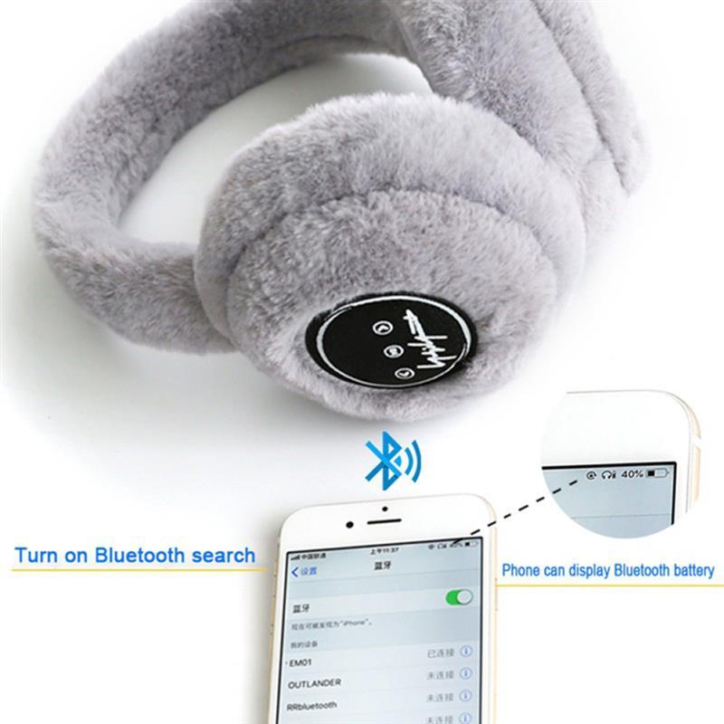 Wireless Bluetooth Fluffy Earmuff Headphone