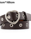 PU Leather Heart Belt