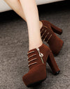 Casual High Heel Ankle Boots