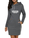 Stranger Things Long Drawstring Hoodie Pullover