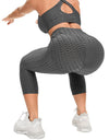 3/4 Textured Yoga Pants