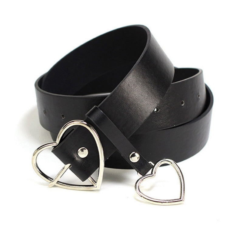 PU Leather Heart Belt