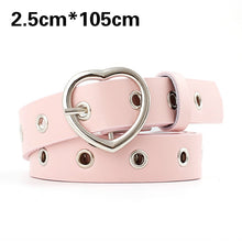 Load image into Gallery viewer, PU Leather Heart Belt
