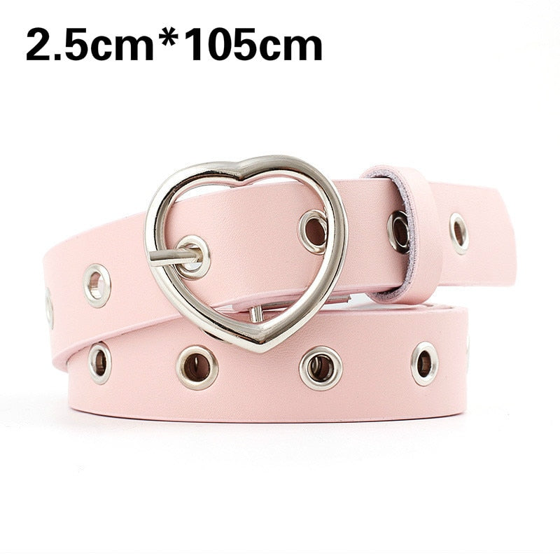 PU Leather Heart Belt