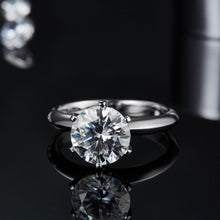 Charger l&#39;image dans la galerie, 18K White Gold Ring 1ct 2ct 3ct Round
