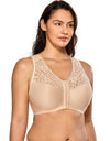 High Quality Full Coverage Wire Free Floral Lace Bra