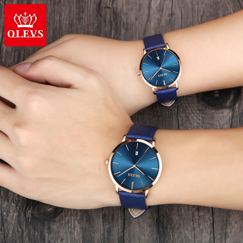 Casual Leather Quartz Women's Wristwatches