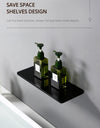 Waterfall Sink Faucet Shelf Basin Water Mixer Black Matte
