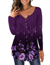 Round Neck Button tunic blouse