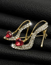 Ladies Crystal Rhinestone Charm Brooch Pins
