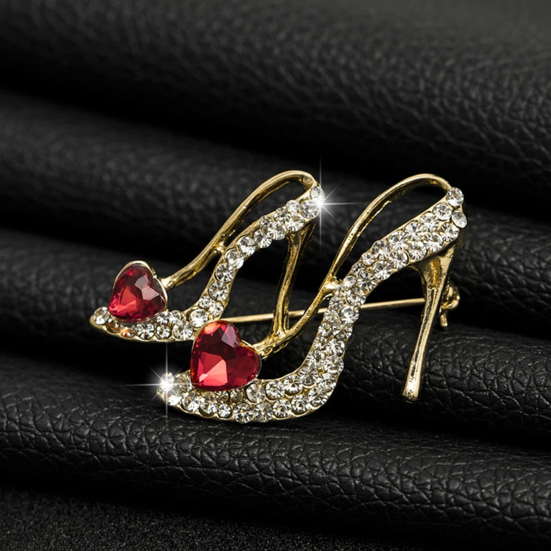 Ladies Crystal Rhinestone Charm Brooch Pins