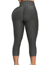 3/4 Textured Yoga Pants