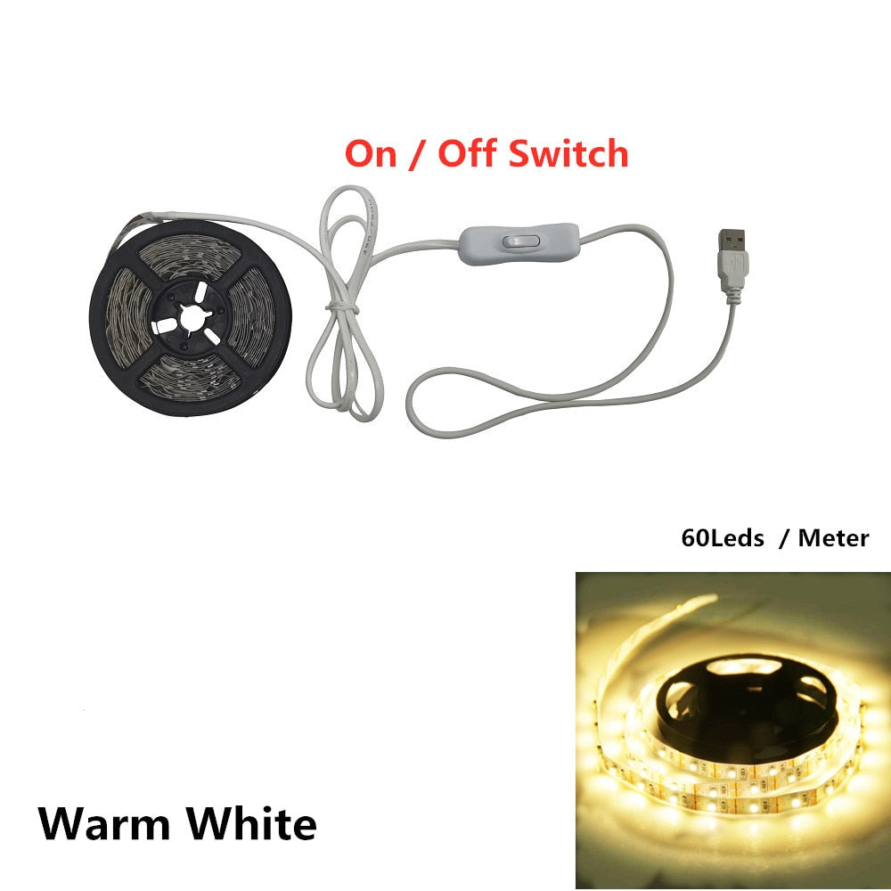 5V USB LED Flexible Tape Vanity Makeup Mirror Light
