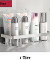 Bathroom Shelves No Drill Corner Shelf Shower Storage Organizer Rack