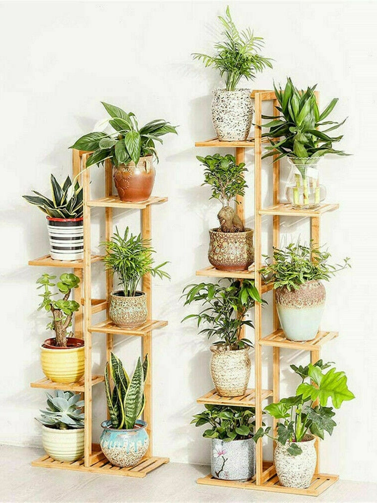 Bamboo 5 / 6  Tier  Plant Stand