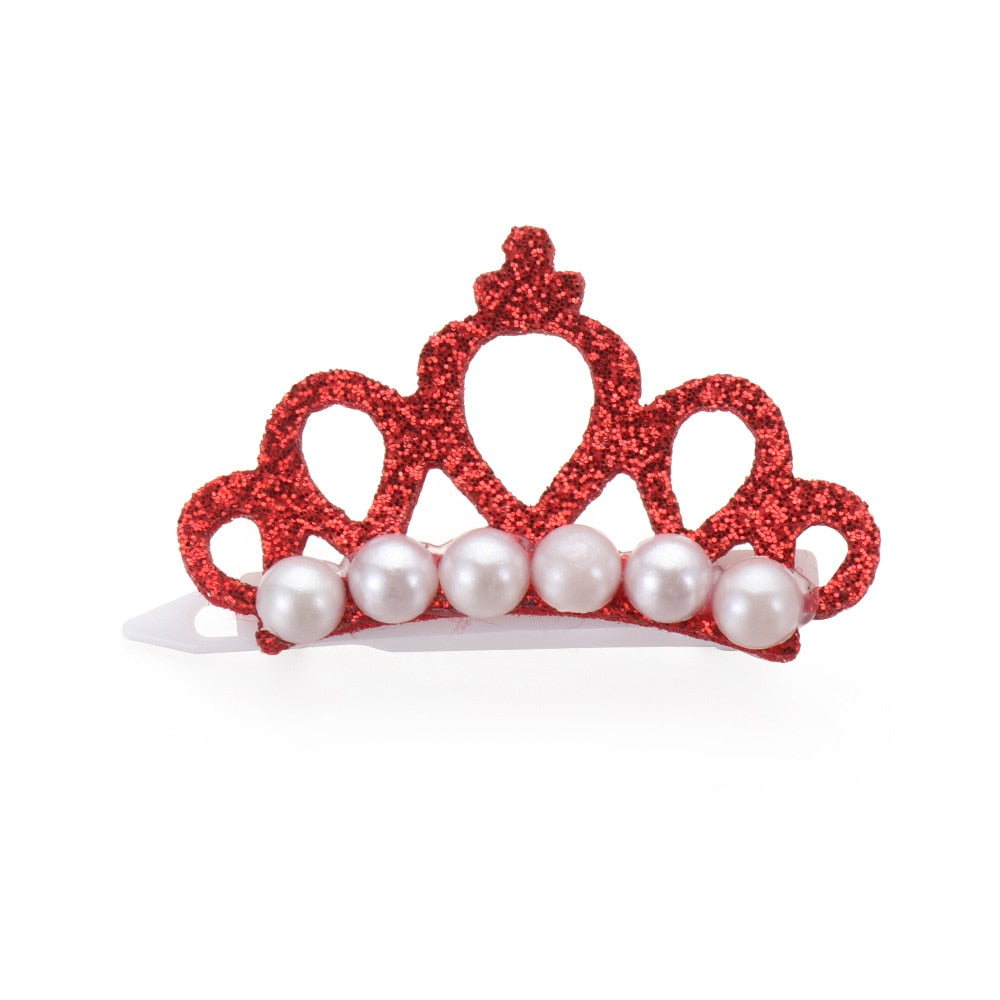 Faux Pearl Crown Headdress