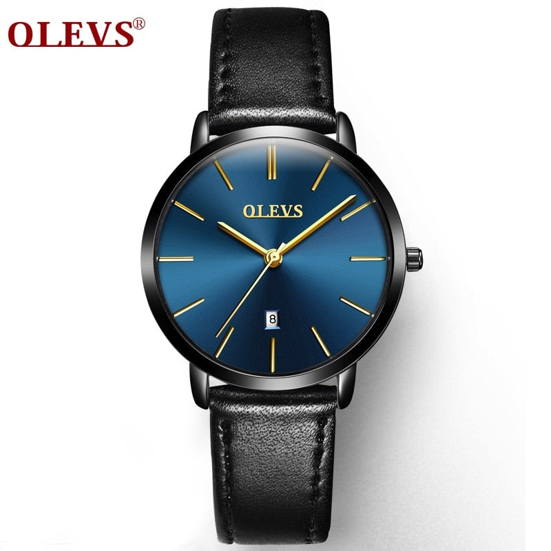 Casual Leather Quartz Women's Wristwatches