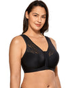 High Quality Full Coverage Wire Free Floral Lace Bra