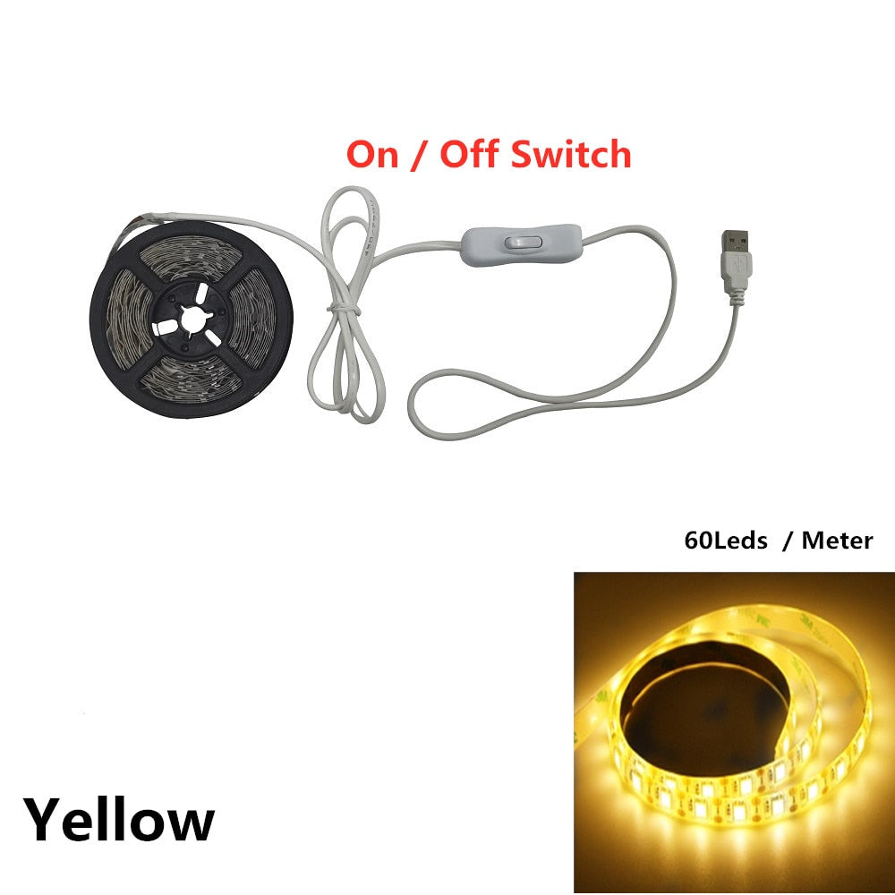 5V USB LED Flexible Tape Vanity Makeup Mirror Light