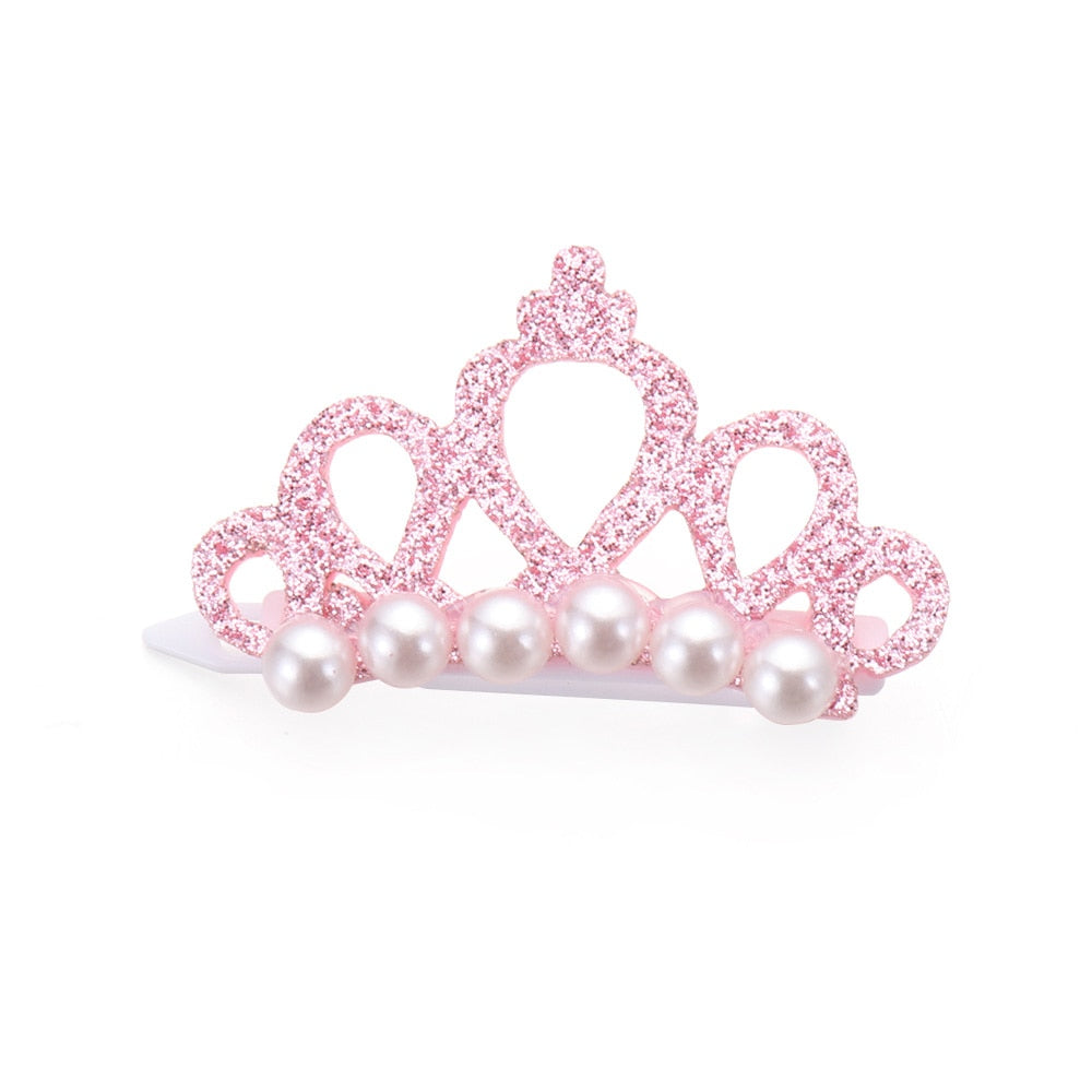 Faux Pearl Crown Headdress
