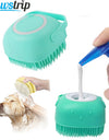 Soft Silicone Pet Bath Shampoo Massage Brush