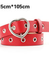 PU Leather Heart Belt