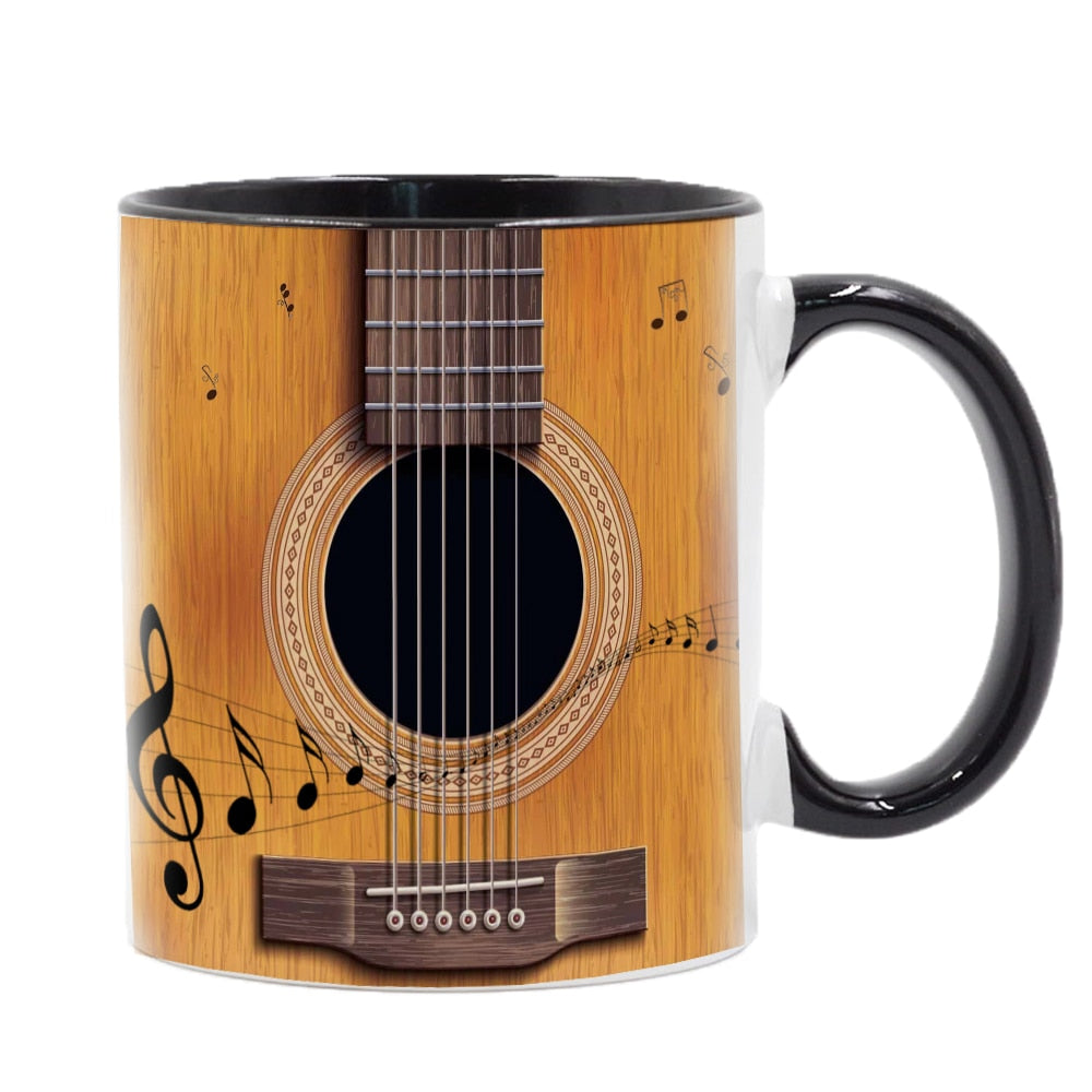 Classical Guitar Cello Ceramic Coffee 11oz  Mugs