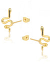 Stainless Steel Gold Color Stud Earrings