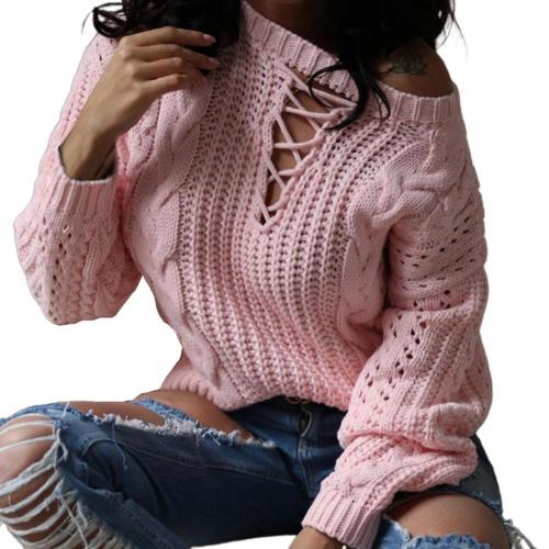 Stylish Oversized Knitted Off-Shoulder Pullover Sweater