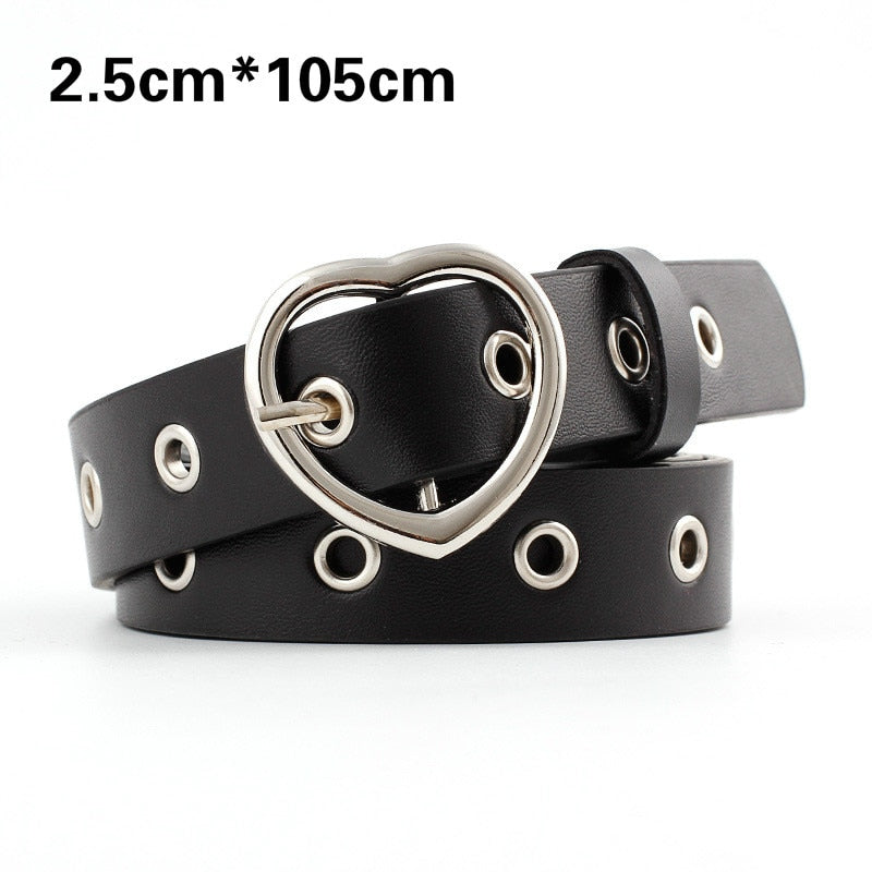 PU Leather Heart Belt