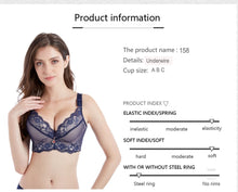 将图片加载到图库查看器，Push Up Padded Bras Lace Bra A B C D Cup
