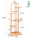 Bamboo 5 / 6  Tier  Plant Stand