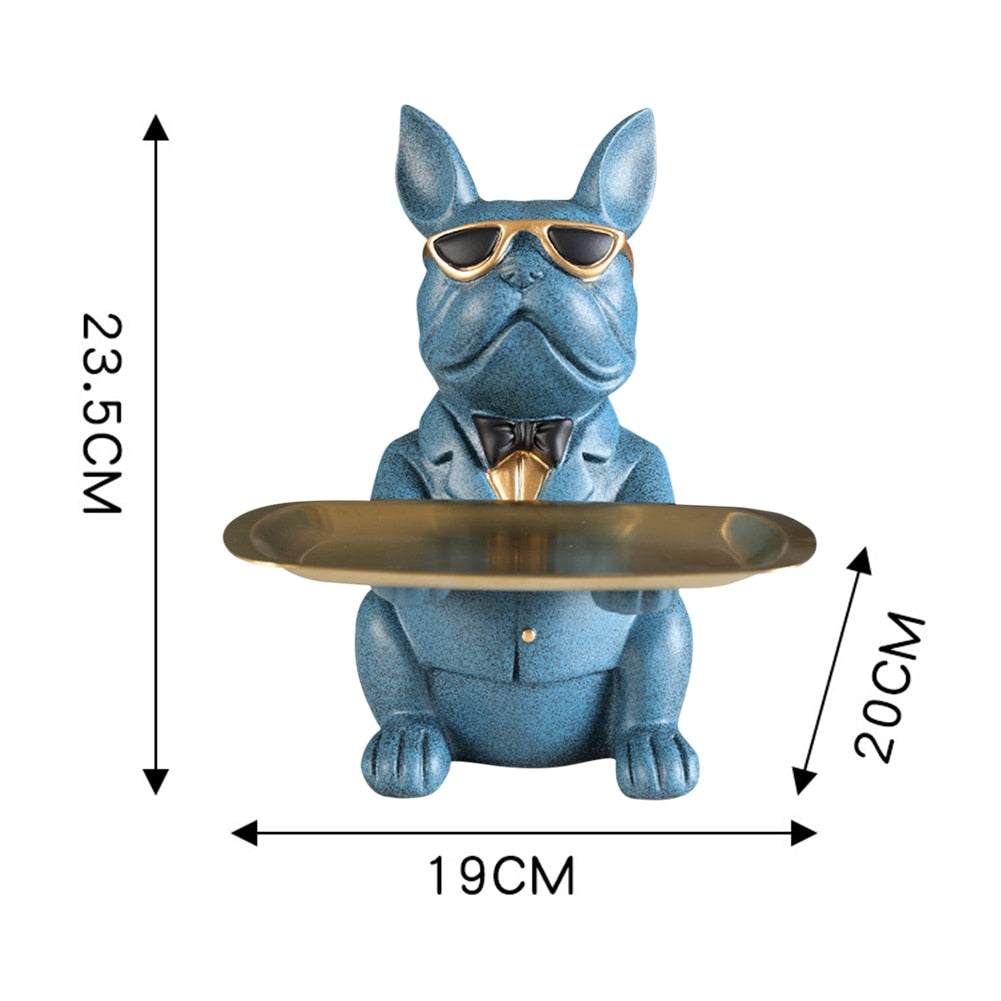 Nordic French Bulldog Sculpture Dog Statue