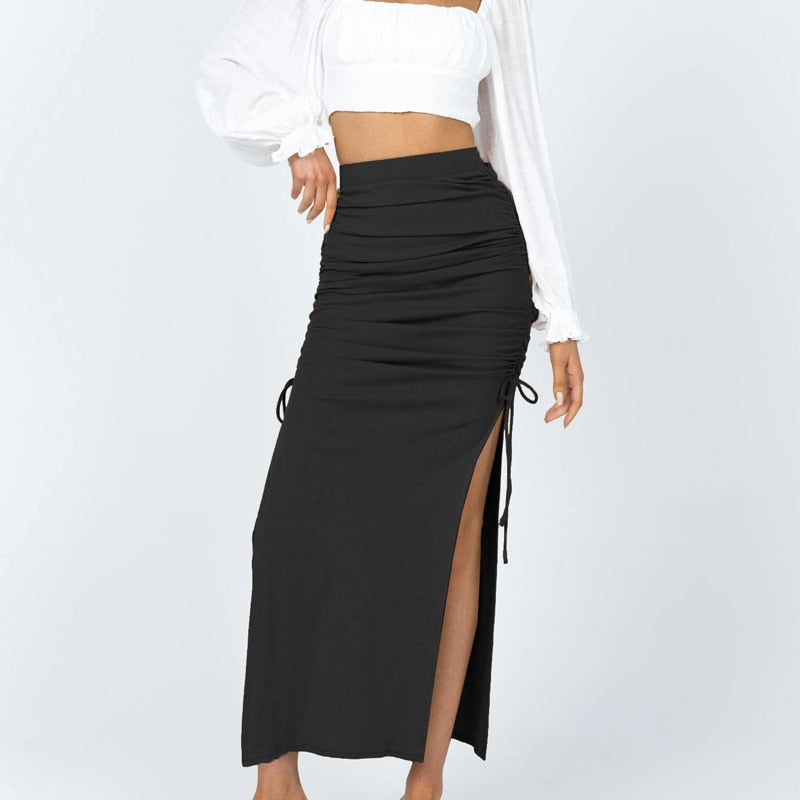 High Waist Maxi Long Skirt