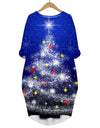 Long Sleeve 3D Print Christmas Dress