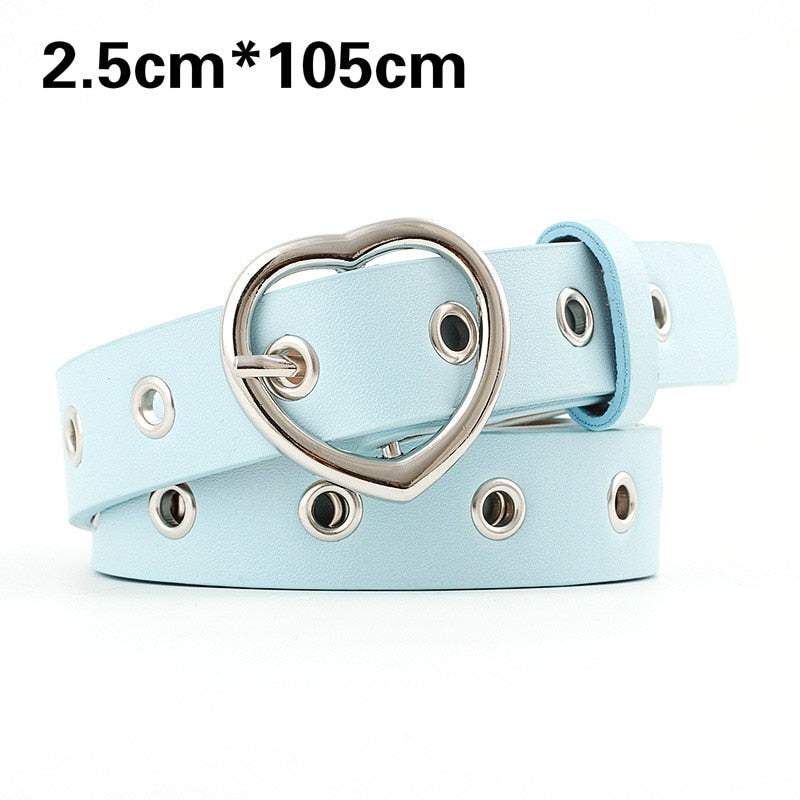 PU Leather Heart Belt