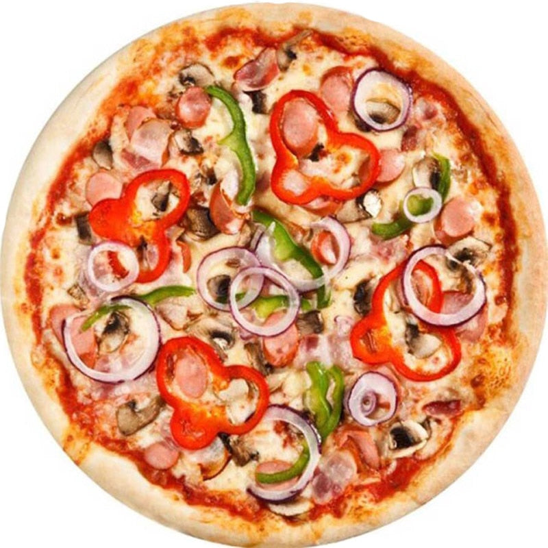 Soft warm flannel tortilla pizza blanket