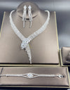 Silver Color Rhinestone Crystal Bridal Jewelry Sets