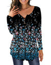 Round Neck Button tunic blouse