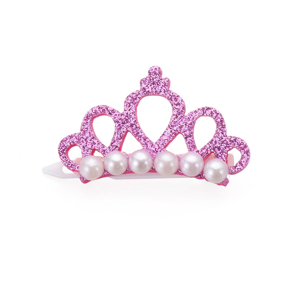 Faux Pearl Crown Headdress