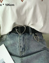 PU Leather Heart Belt