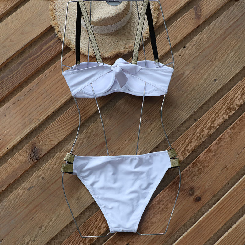 Push Up Bikini Strap Bathing Suit