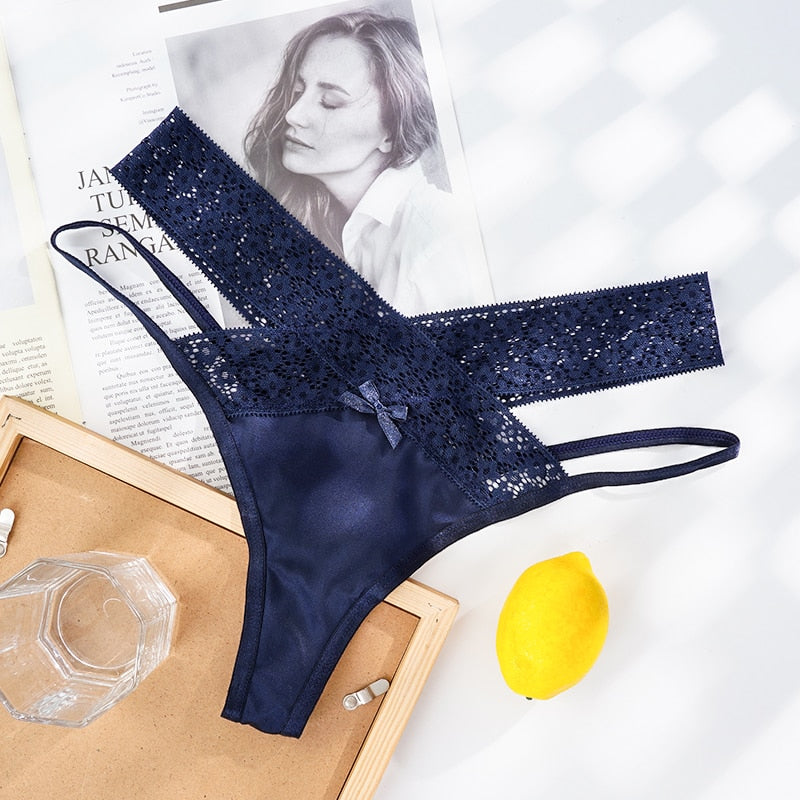 Breathable Cross Hollow Seamless Low Waist Panties