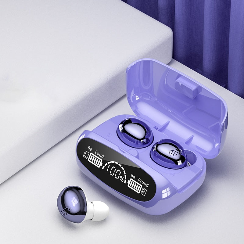 Wireless Headphone Touch Headset with Microphone Power Bank 2000mAh