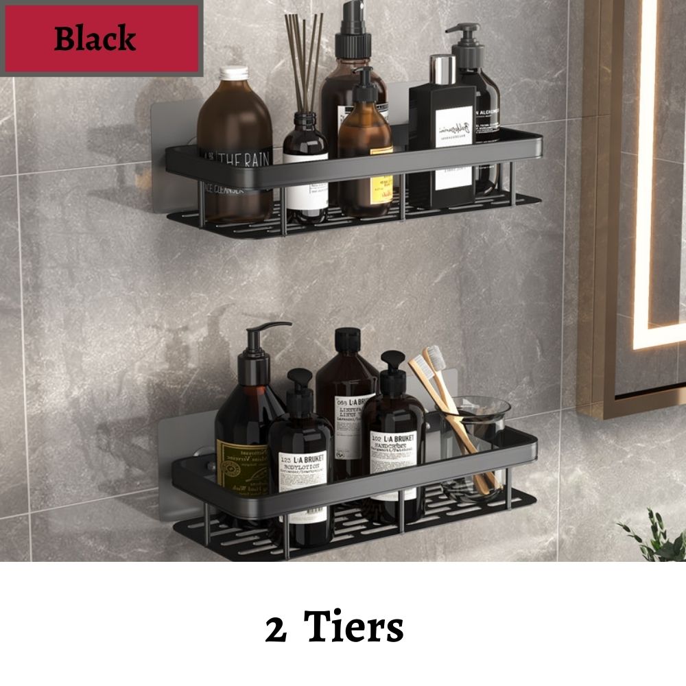 Bathroom Shelves No Drill Corner Shelf Shower Storage Organizer Rack