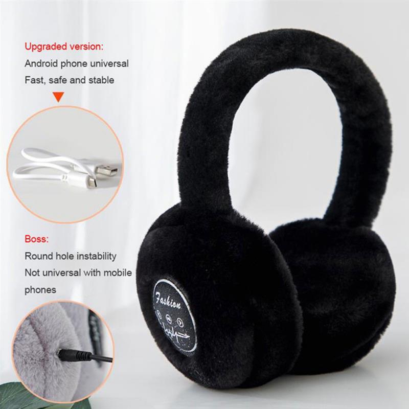 Wireless Bluetooth Fluffy Earmuff Headphone