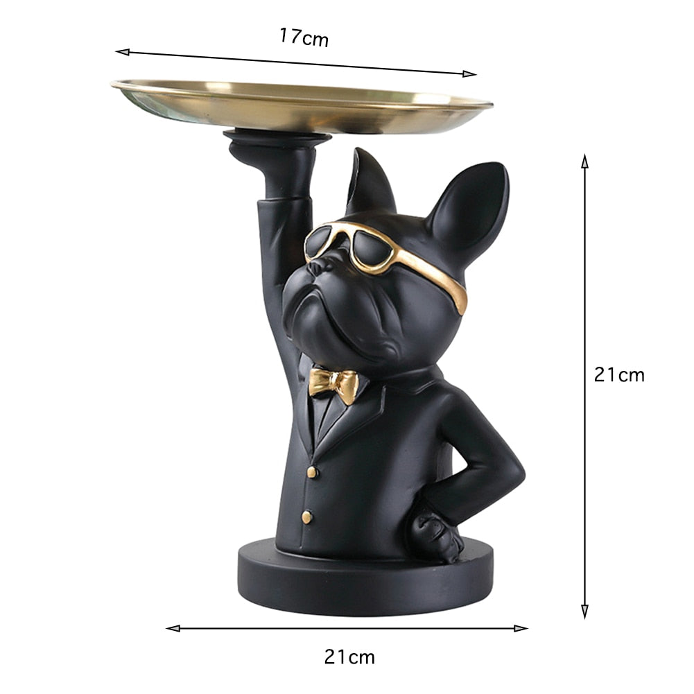 Nordic French Bulldog Sculpture Dog Statue
