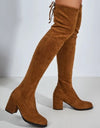 Over The Knee Women Mid Heel Thigh High Boot